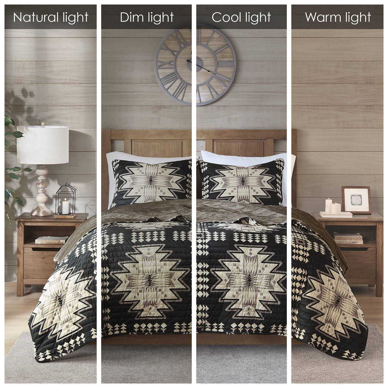 Woolrich Sierra Oversized Print Plush Quilt Set