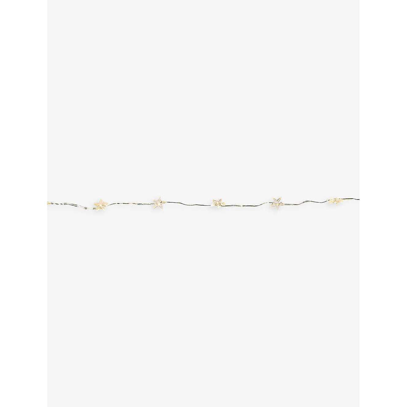 The White Company Silver Star-shaped Led Fairy Lights 4m 1