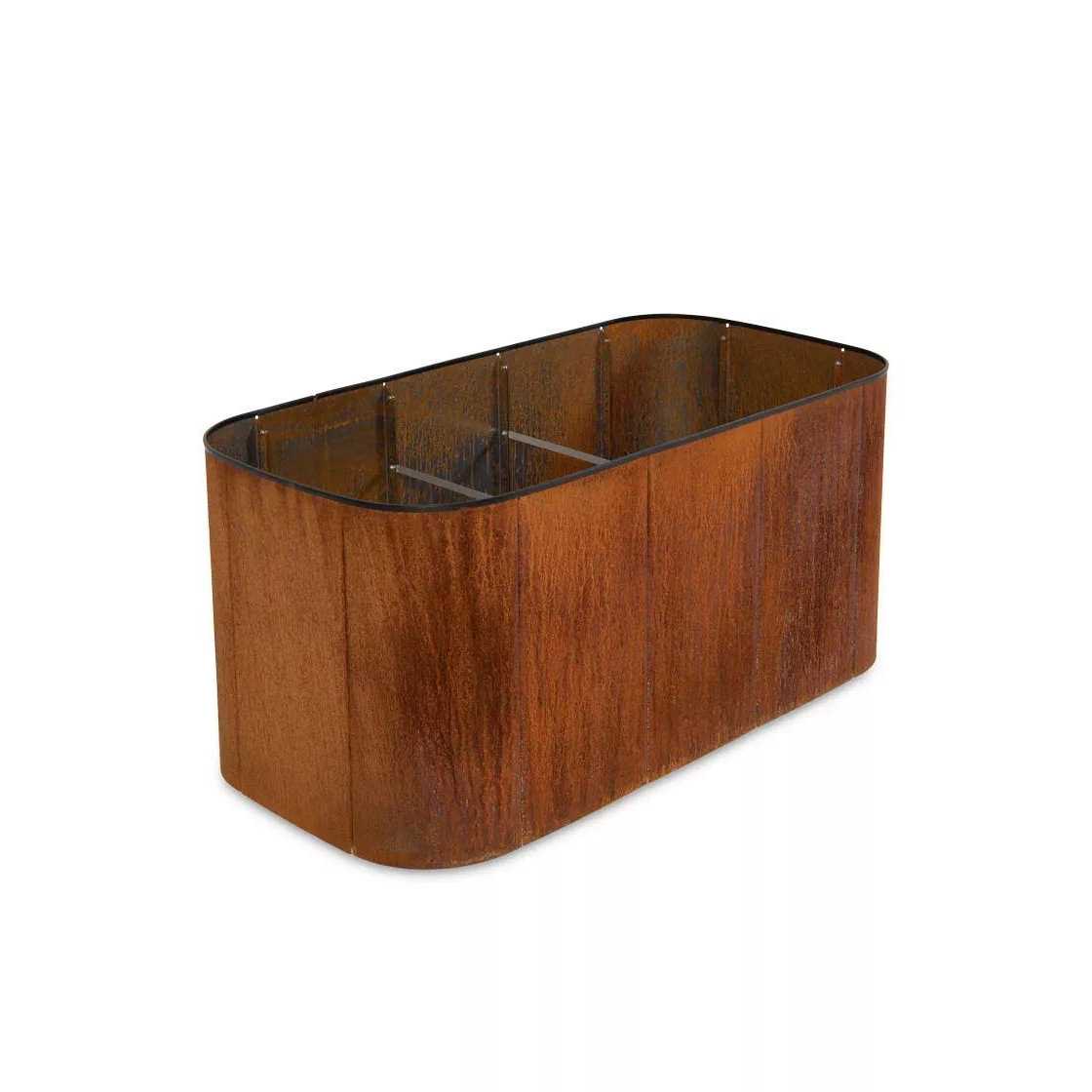 Birdies 24 Tall Corten Steel Modular Raised Garden Bed