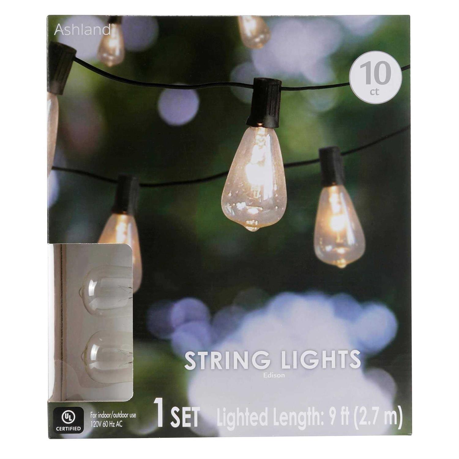 Ashland 10ct. Edison ST12 Bulb String Lights