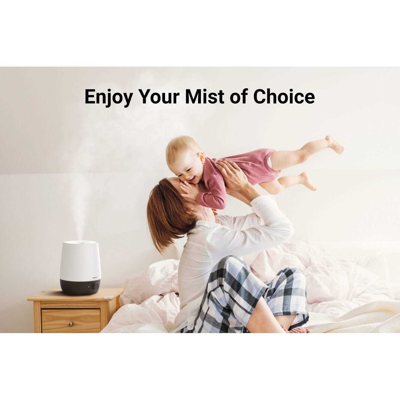 Winix L61 0.6 Gallon Ultrasonic Humidifier with Night Mood Light