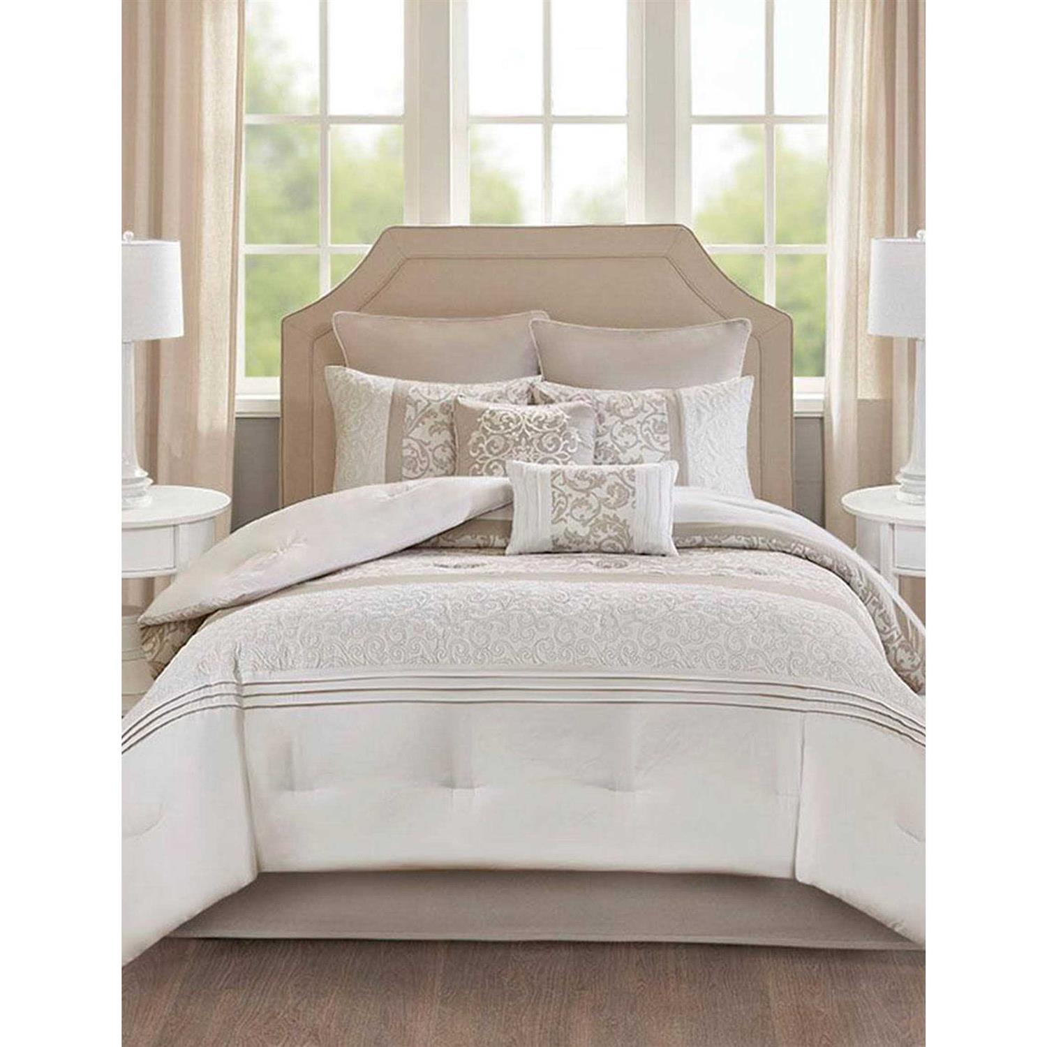 510 Design 8 Piece Ramsey Embroidered Comforter Set