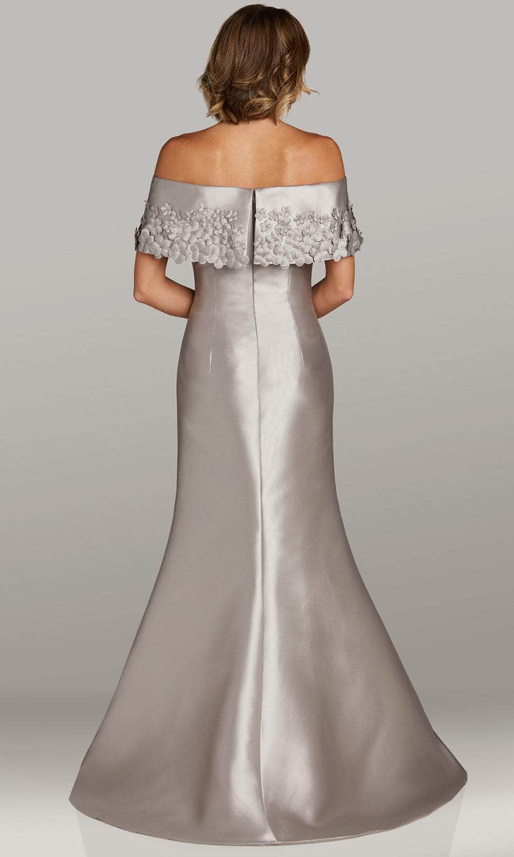 Straight Neckline Mermaid Evening Gown