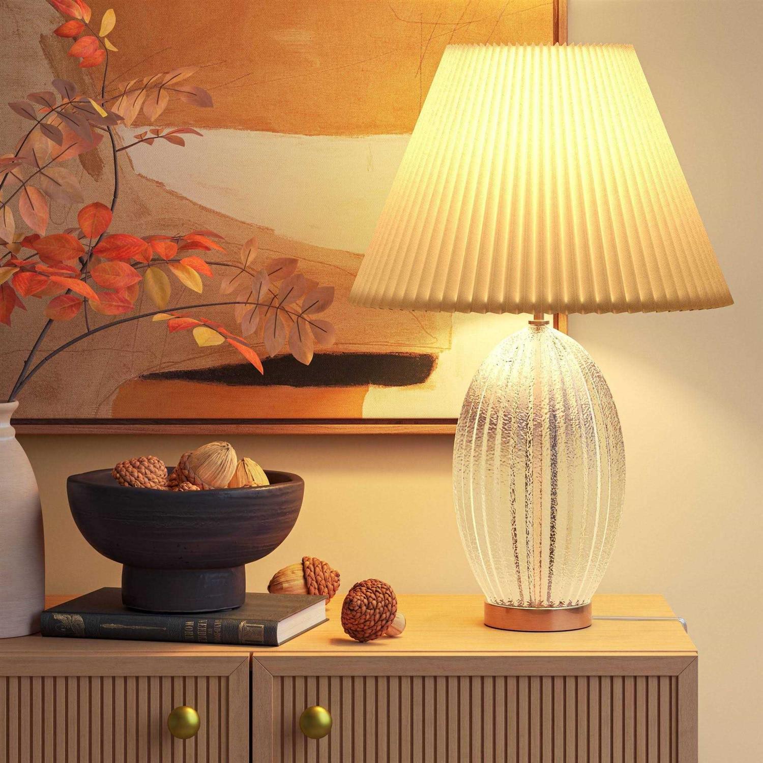 Threshold Pleated Lamp Shade White