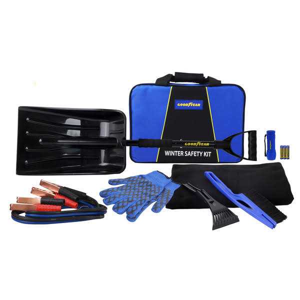 Goodyear Winter Safety Kit with Snow Shovel. Assembled Product Dimensions 16.5 x 2.5 x 13.5