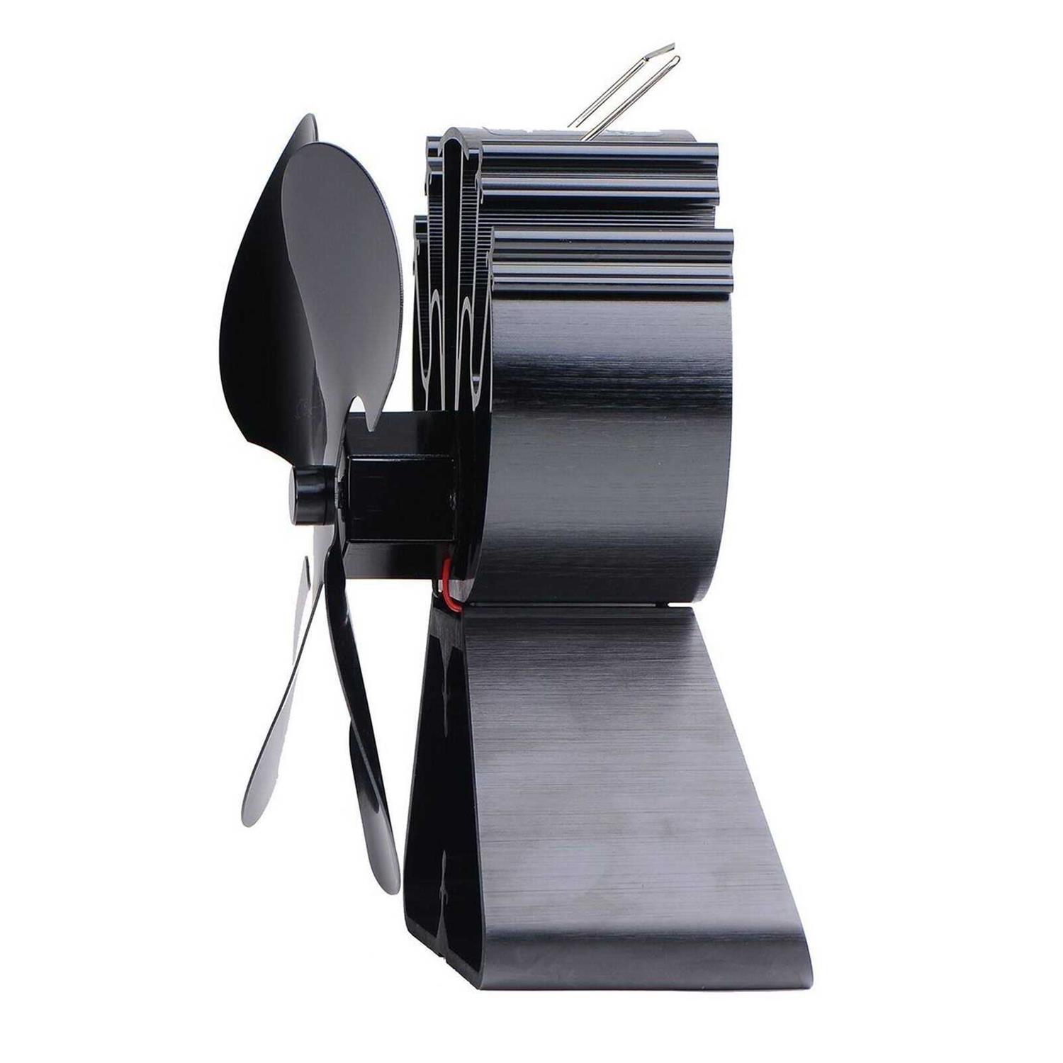 Voda 4-blade Heat Powered Stove Fan for Wood/Log Burner/fireplace increases 80% more warm air than 2 blade Fan