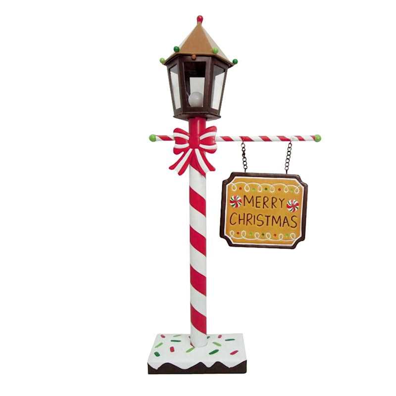 At Home 20 Led Merry Christmas Metal Lamp Post