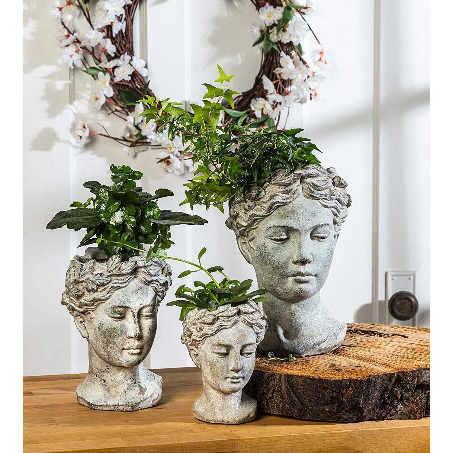 Abbott Collection 27-GODDESS-535-Xs Xs Women Head Planter-6.5