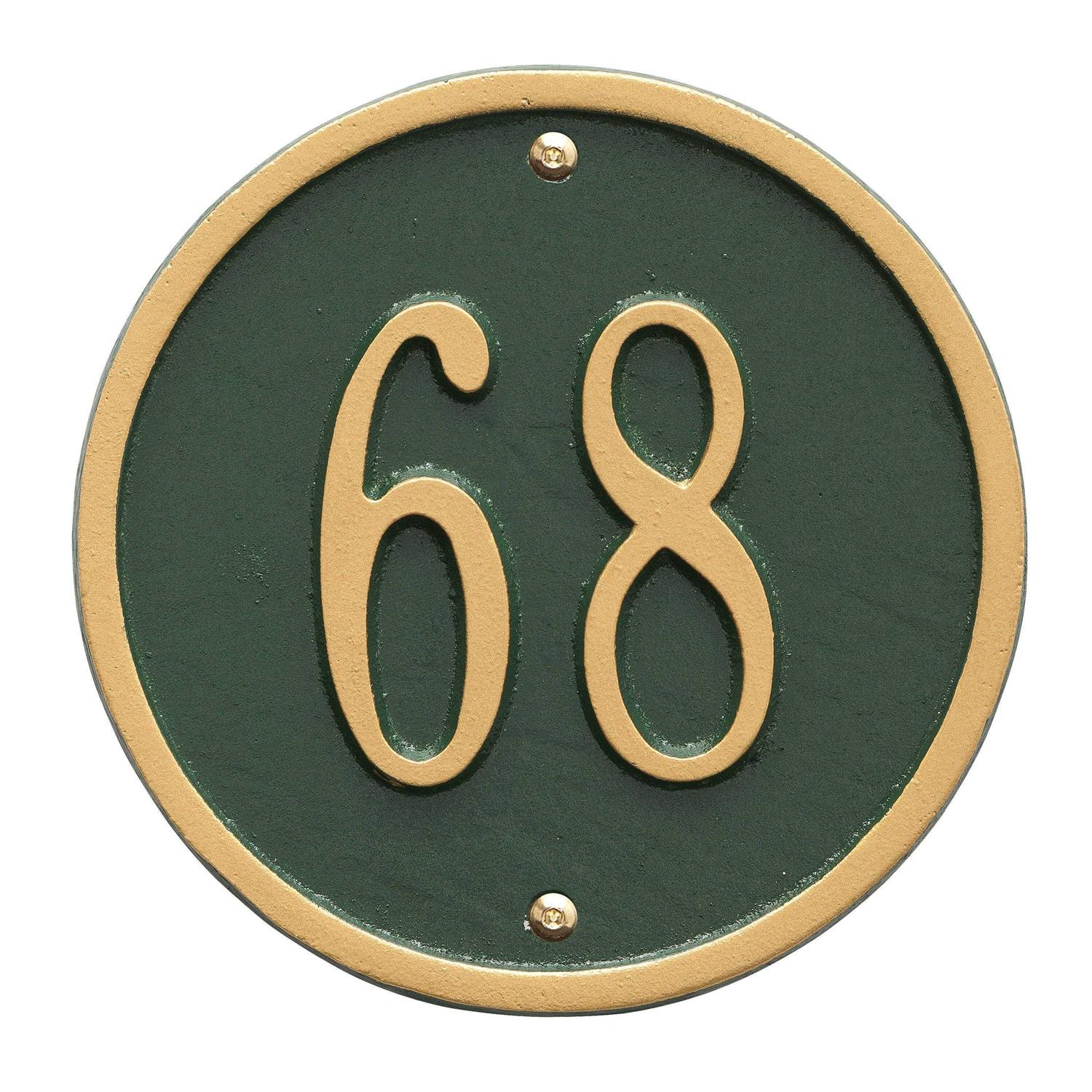 Whitehall Round 1-Line Wall Plaque