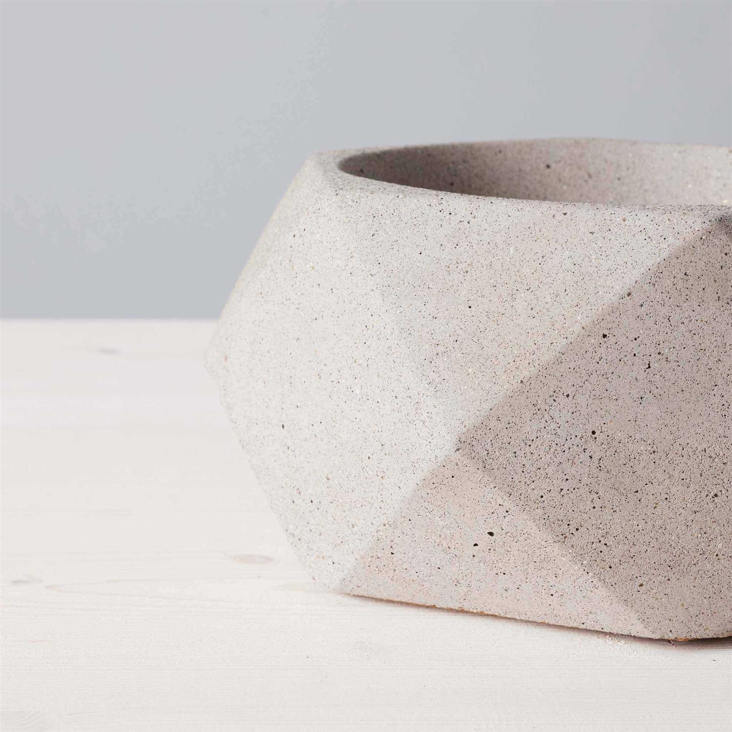 TerraFlame Concrete Geo Fire Bowl Table Top