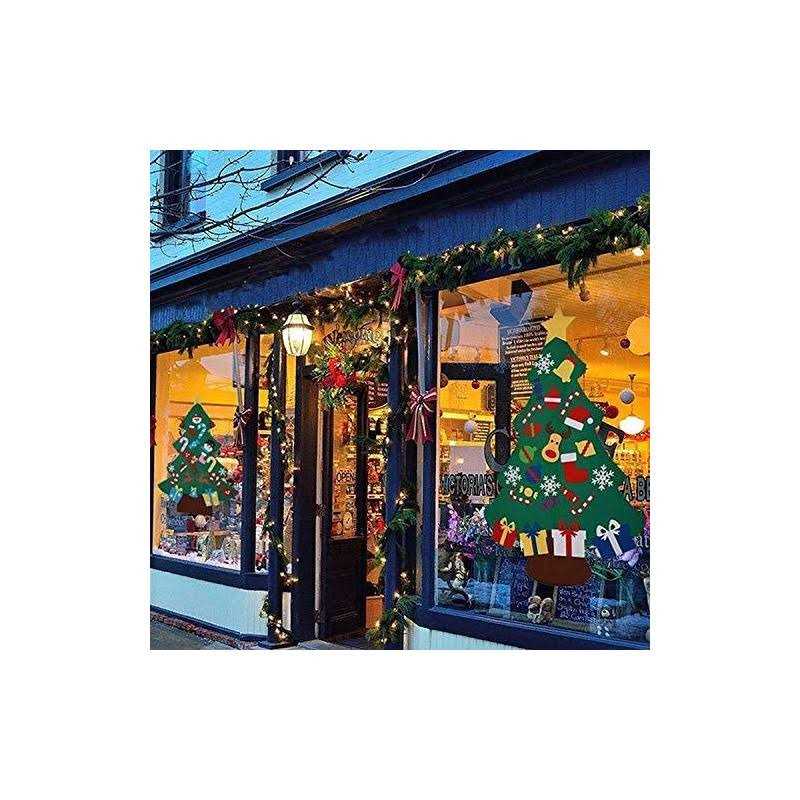 yeesport Diy Felt Christmas Tree with 26pcs Xmas Ornaments 3.2ft Diy Christmas Tree Wall Hanging Xmas Gifts Christmas Decorations