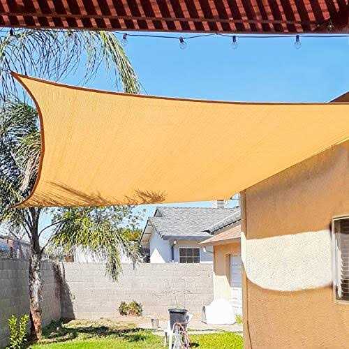 Amagenix Sun Shade Sails Canopy Rectangle Outdoor Shade Canopy