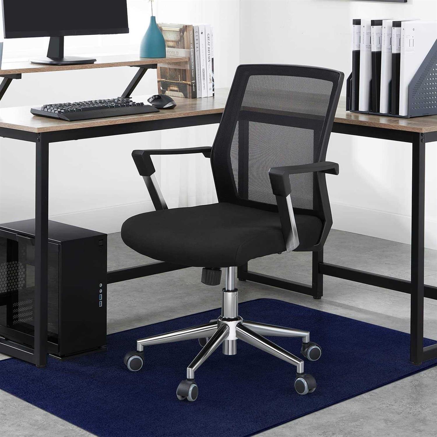 CELION Edging Office Chair Mat for Hardwood & Tile Floor 55×35 Computer Gaming Rolling Chair Mat