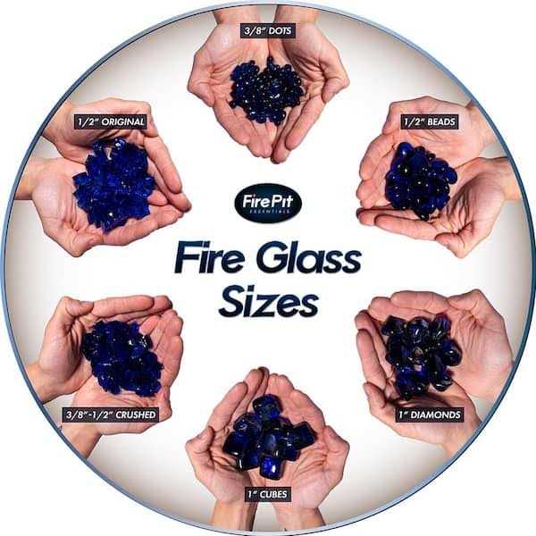 1/2 in. 10 lbs. Bronze Original Fire Glass for Indoor and Outdoor Fire Pits or Fireplaces