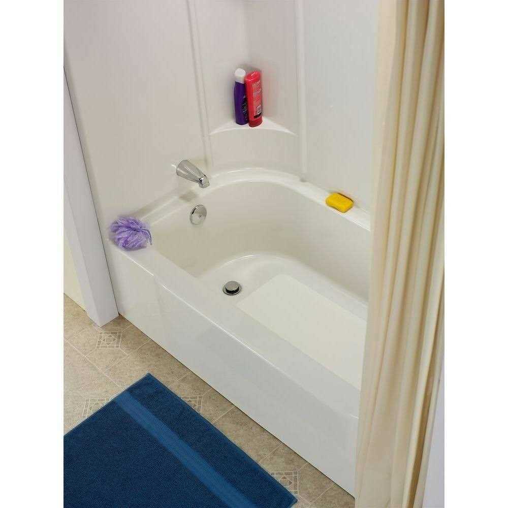 16 in. W x 36 in. L Bathtub Floor Repair Inlay Kit in White
