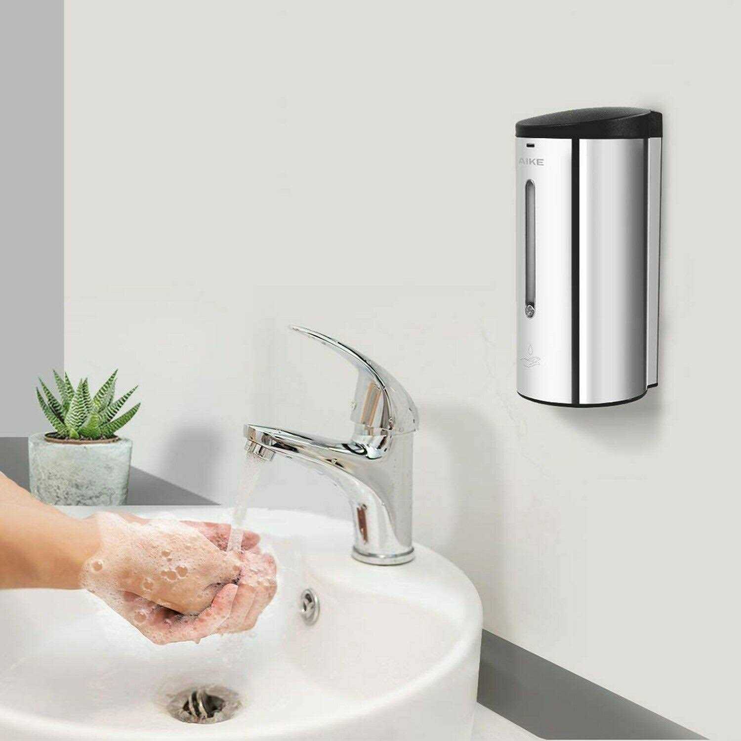 AIKE Wall-Mount Automatic Liquid Soap Dispenser 27oz Large Capacity