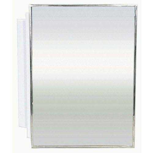 Zenith Stainless Steel Medicine Cabinet with Fixed Shelves, Silver