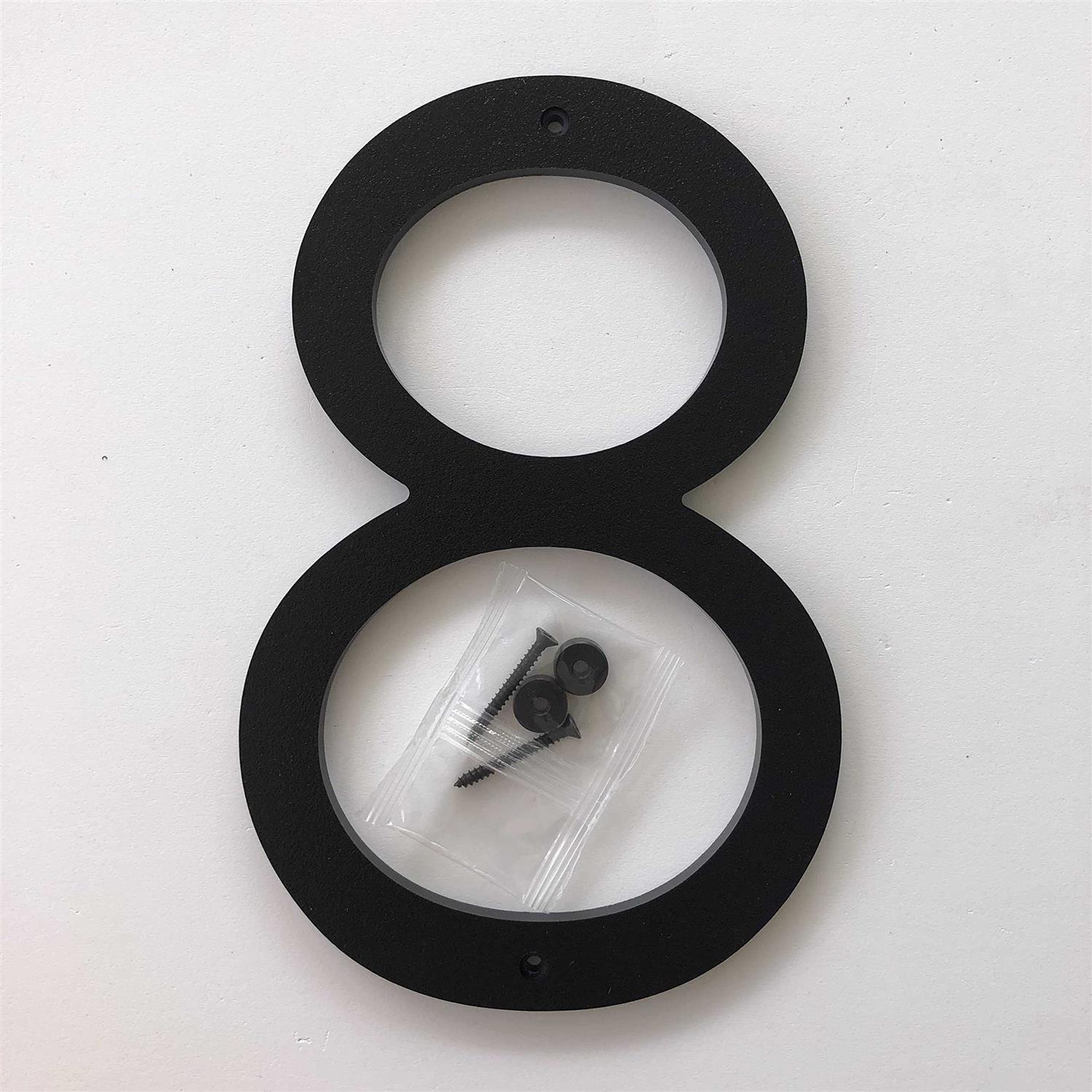 8 inch Large Modern House Numbers