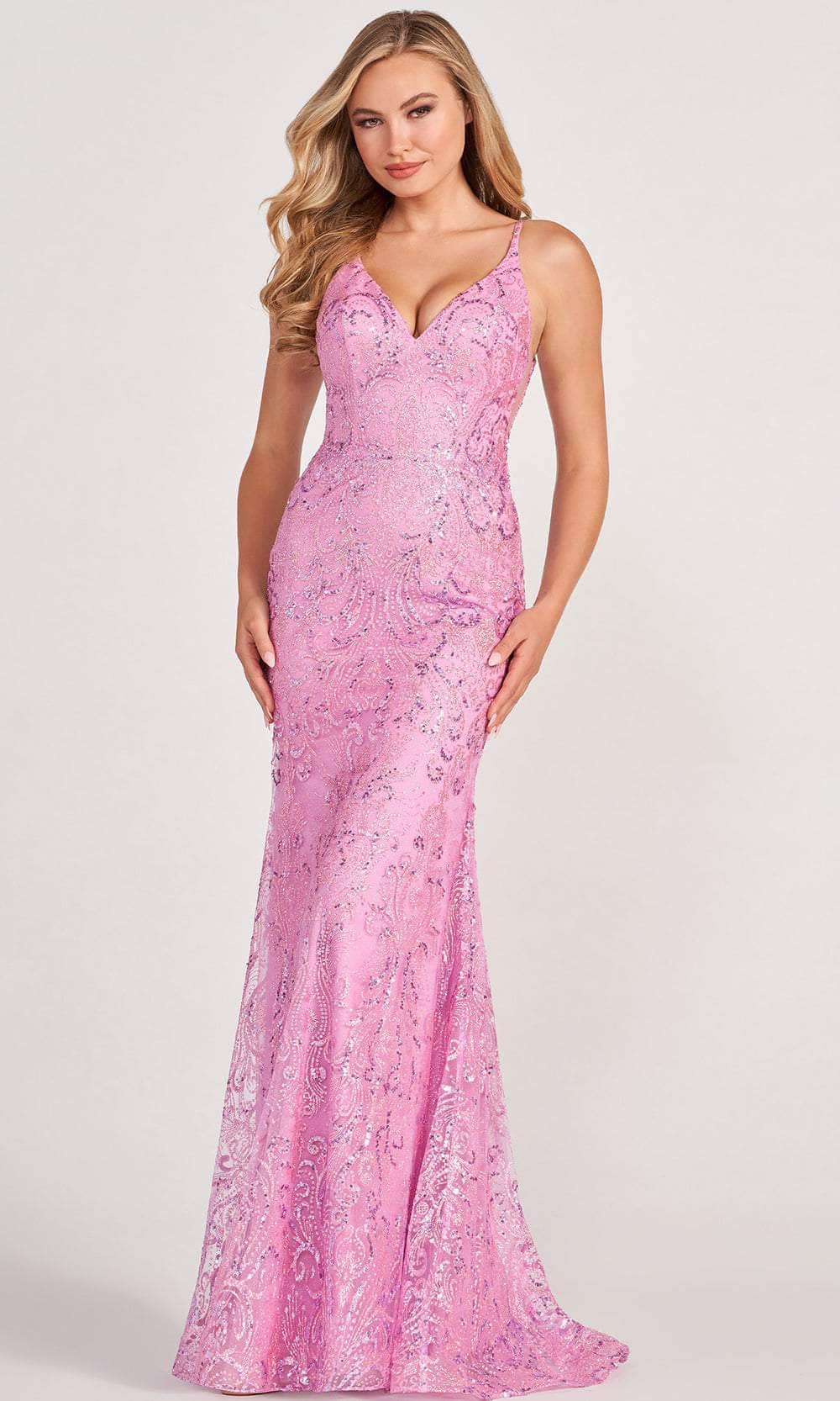 V-Neck Sleeveless Evening Gown