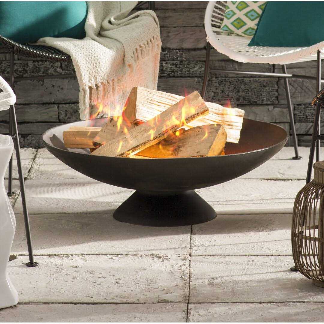 Millwood Pines Howland Cast Iron Wood Burning Fire Pit