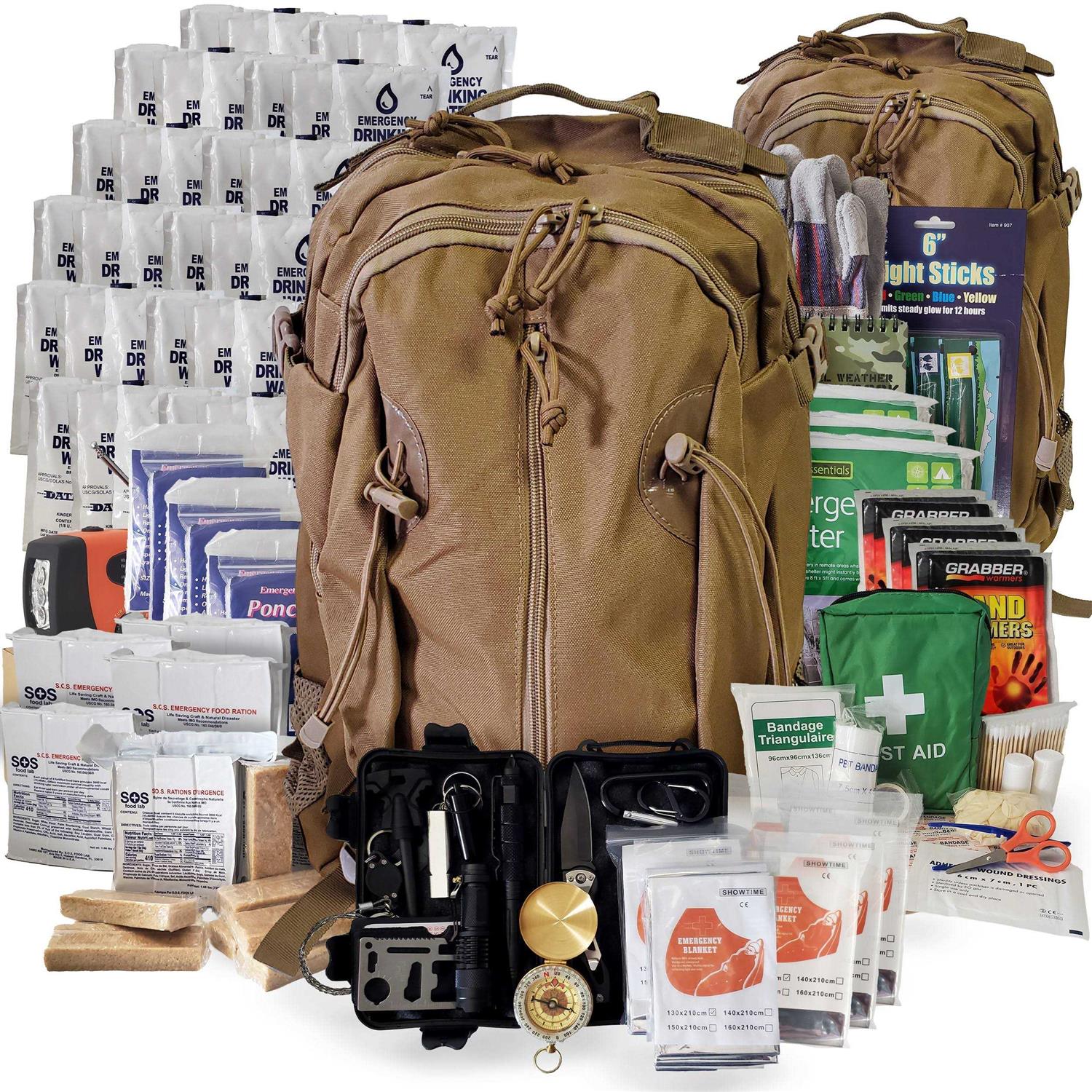 Person Emergency Kit / Survival Backpack for 72 Hours