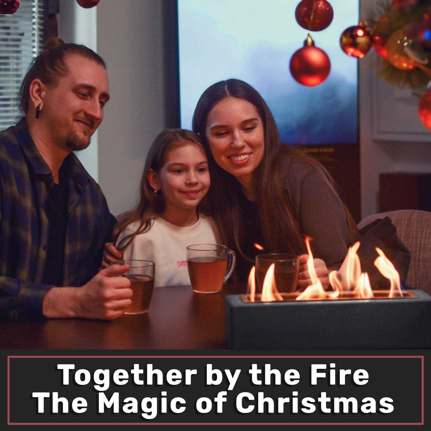 Houswise Rectangle Tabletop Fire Pit