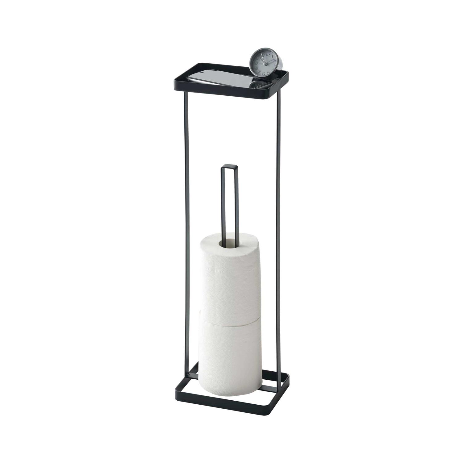 Yamazaki Toilet Paper Stand with Tray Tower