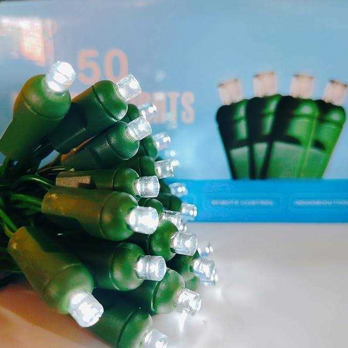 BONUO 50 Bulbs 5mm LED Christmas Lights Battery Operated with Remote Timer 8 Lighting Modes