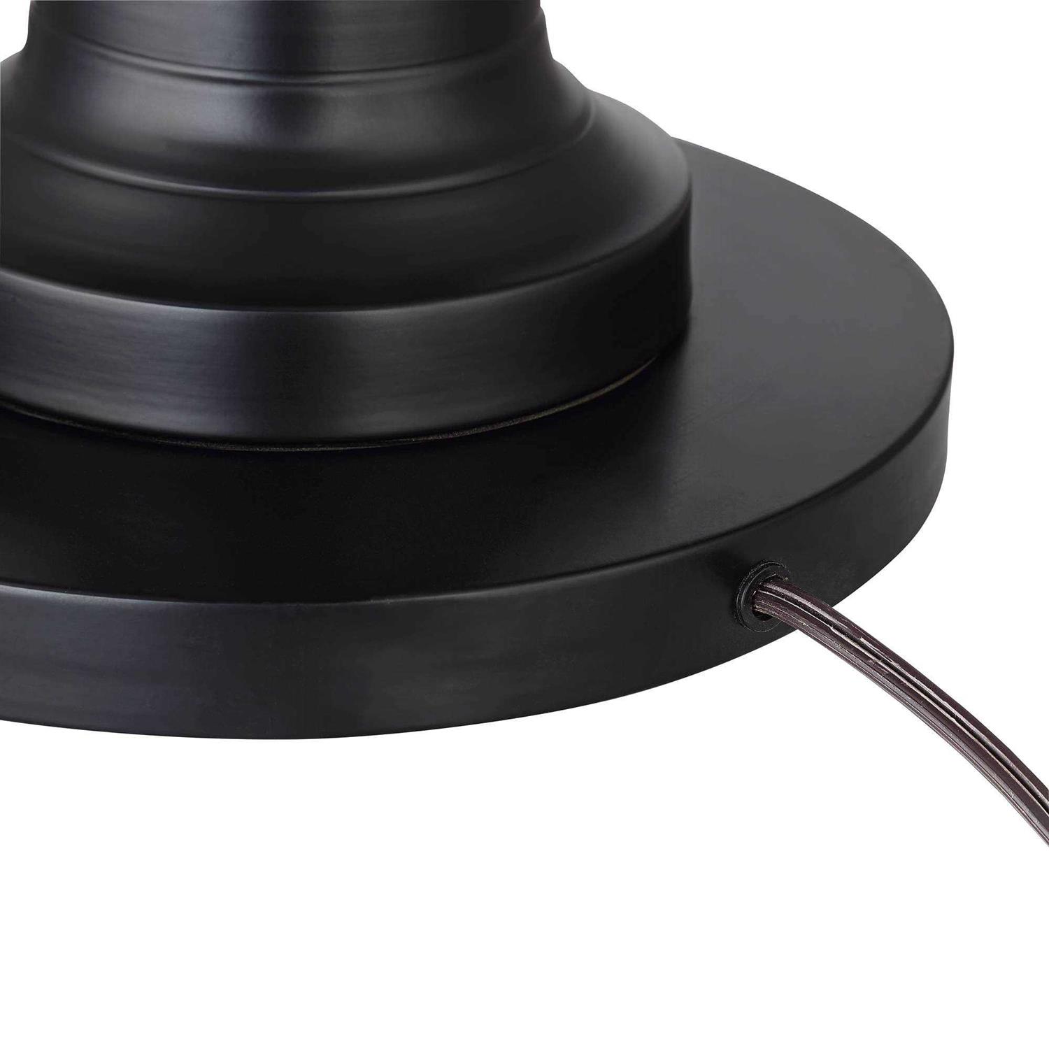 360 Lighting Spenser Floor Lamp 58 Tall Metal Off White Linen Shade for Living Room Bedroom Office House Home