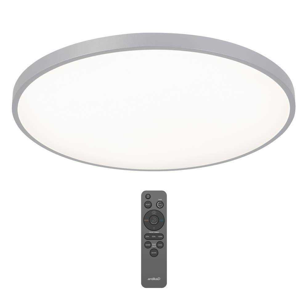 Artika Europa 21 in. 1-Light Chrome Selectable LED Flush Mount
