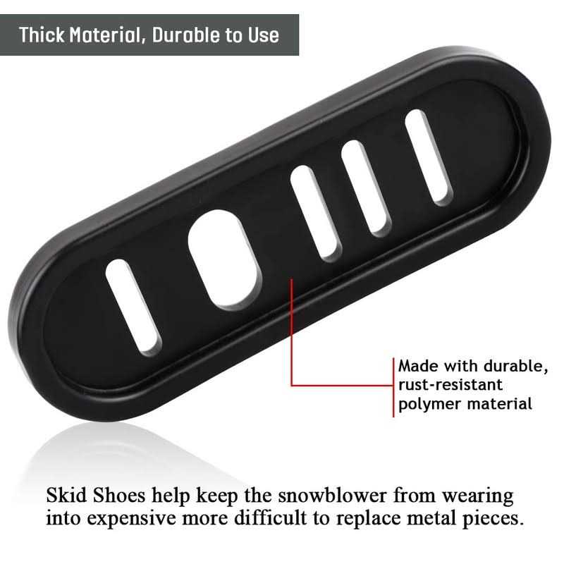 490-241-0010 Snowblower Slide Shoes Skid Shoe with Mounting Hardware for Universal MTD Snow Thrower