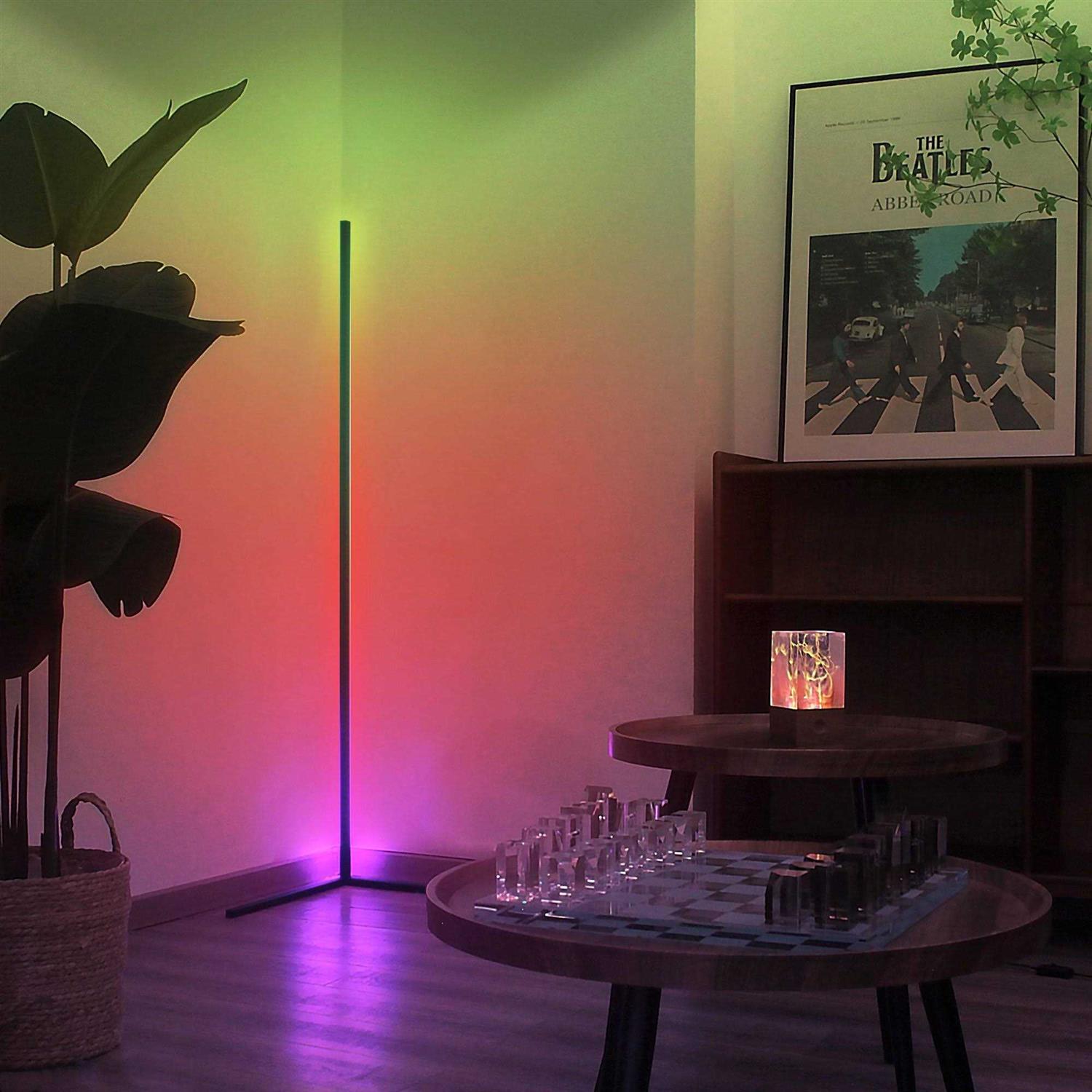 2 PACKS RGB Corner Floor Lamp