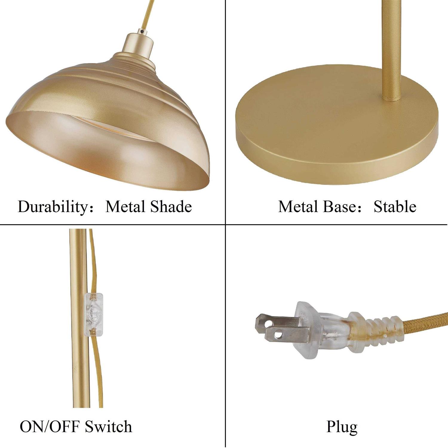 Woxxx Industrial Floor Lamp Modern Rustic Task Floor Lamp Finish