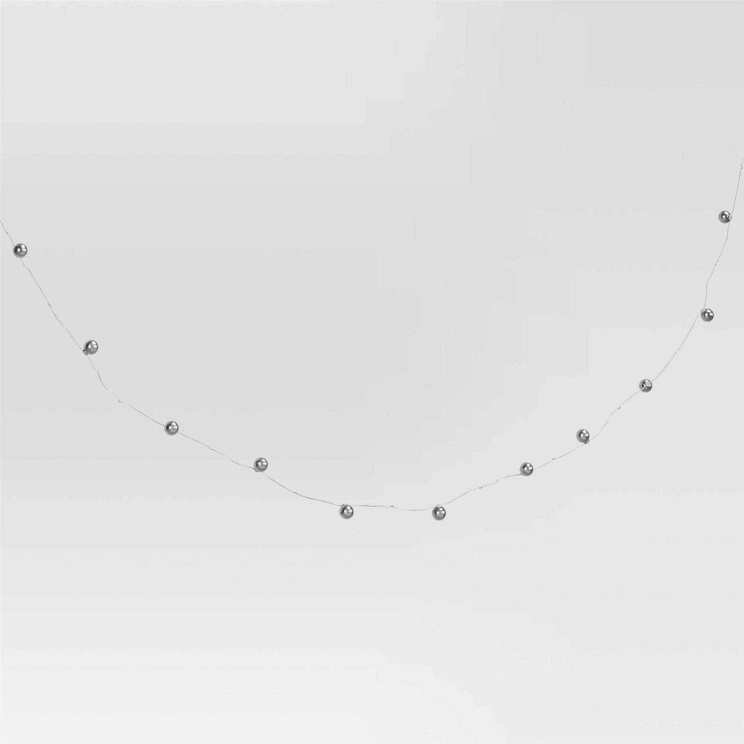 Wondershop 30ct Battery Operated LED Christmas Dewdrop String Lights White Wire