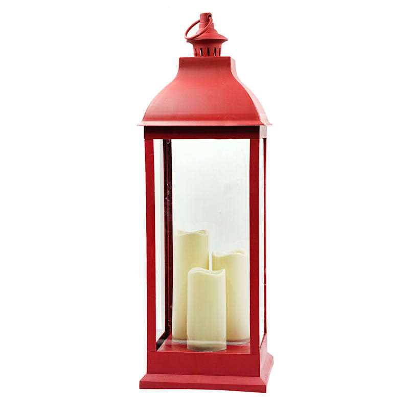 At Home Pre-Lit Led Floor Lantern