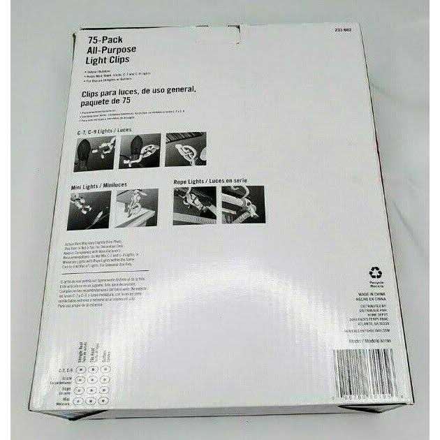 75 Count Holiday Clips Home Accents Holiday