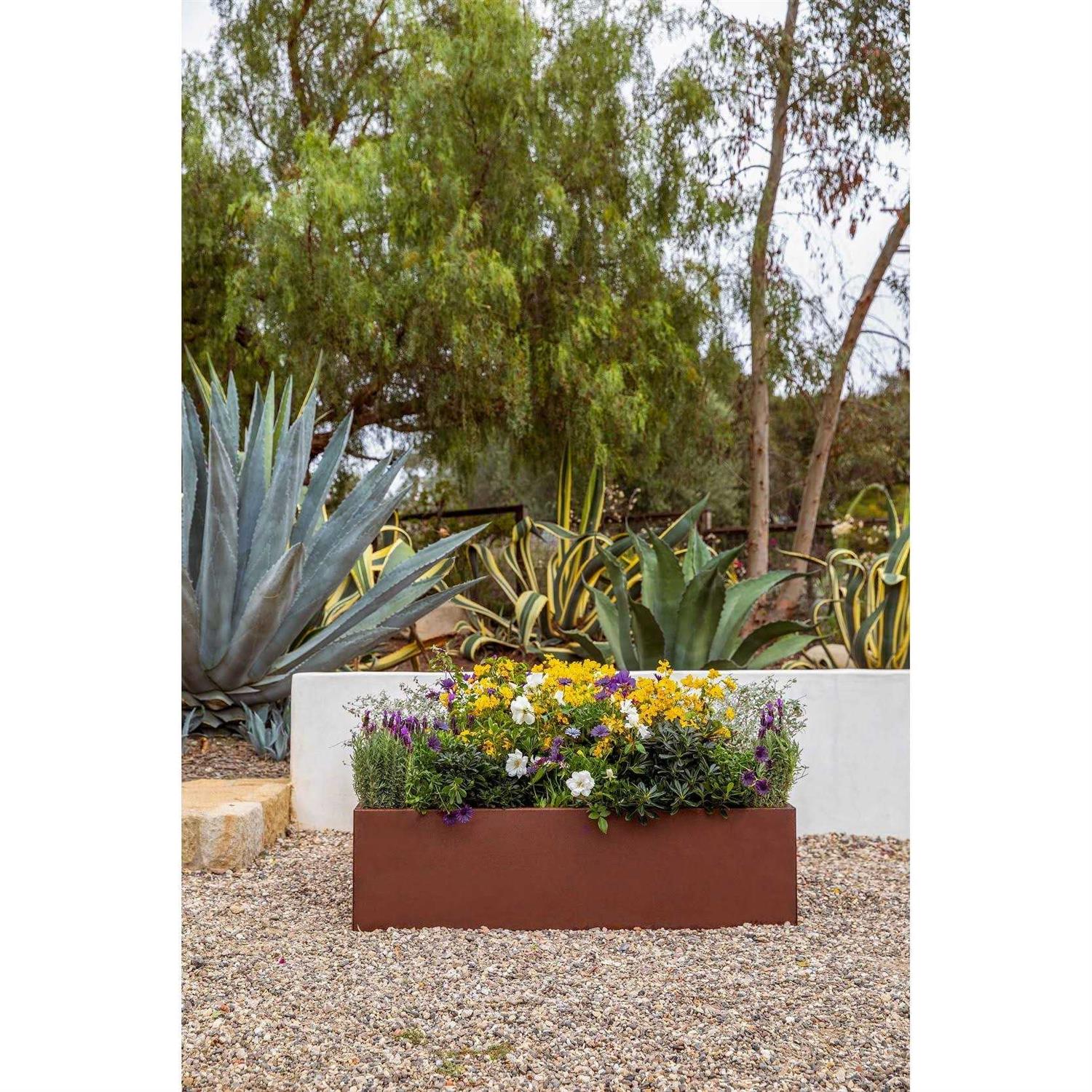 Veradek 4 ft Corten Steel Garden Bed