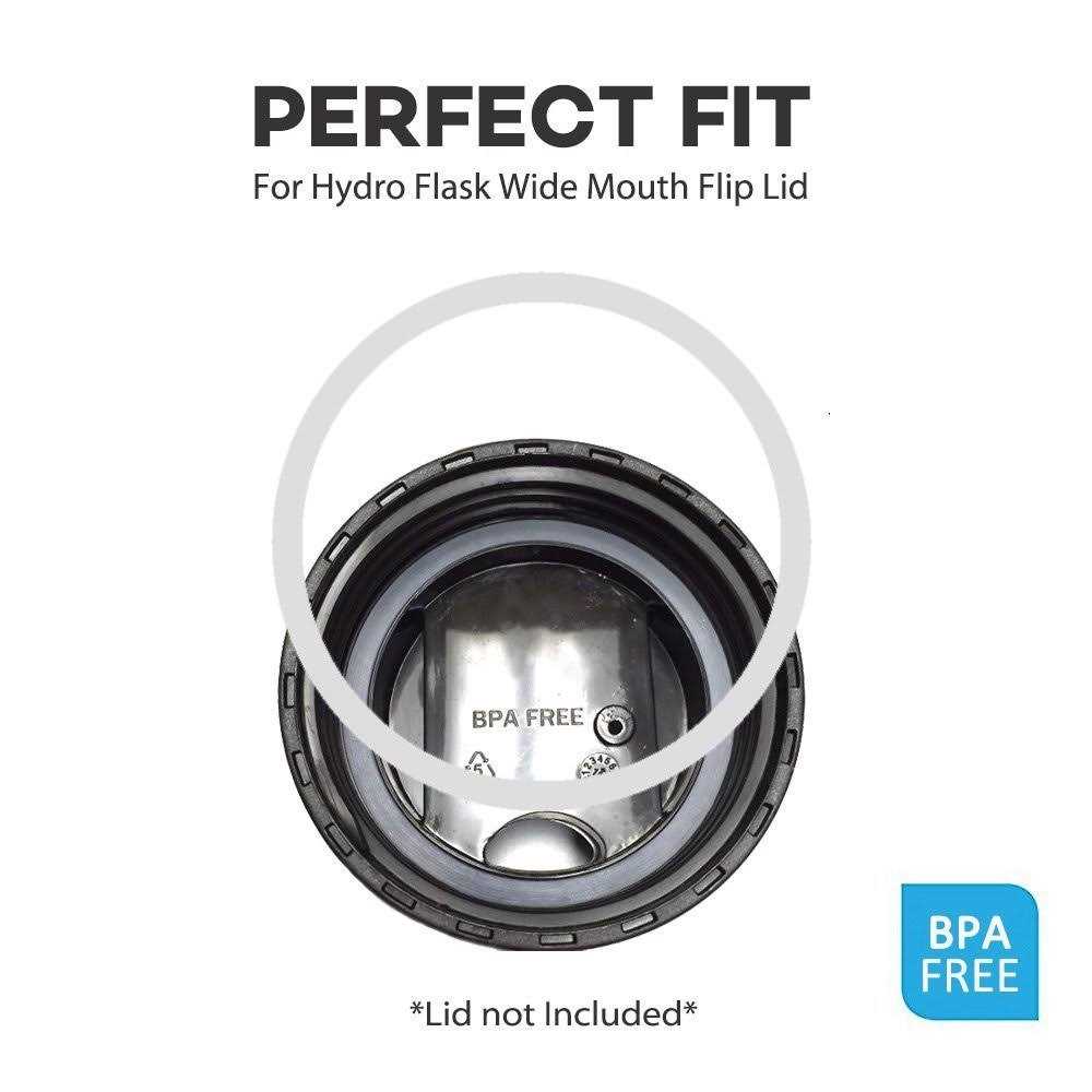 3-Pack Hydro Gaskets Seals Replacement for Hydro Flask Wide Mouth Flip Lid Cap Bpa-Free Rubber Stoppers