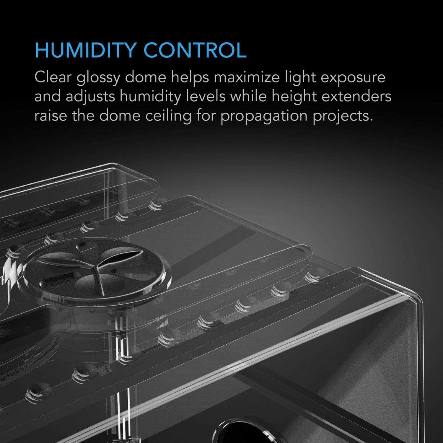 AC Infinity AC-HDA5 Humidity Dome Propagation Kit with Height Extension