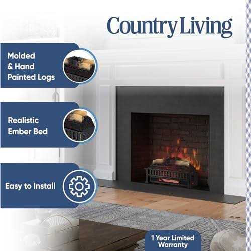 Country Living Electric Log Set Heater