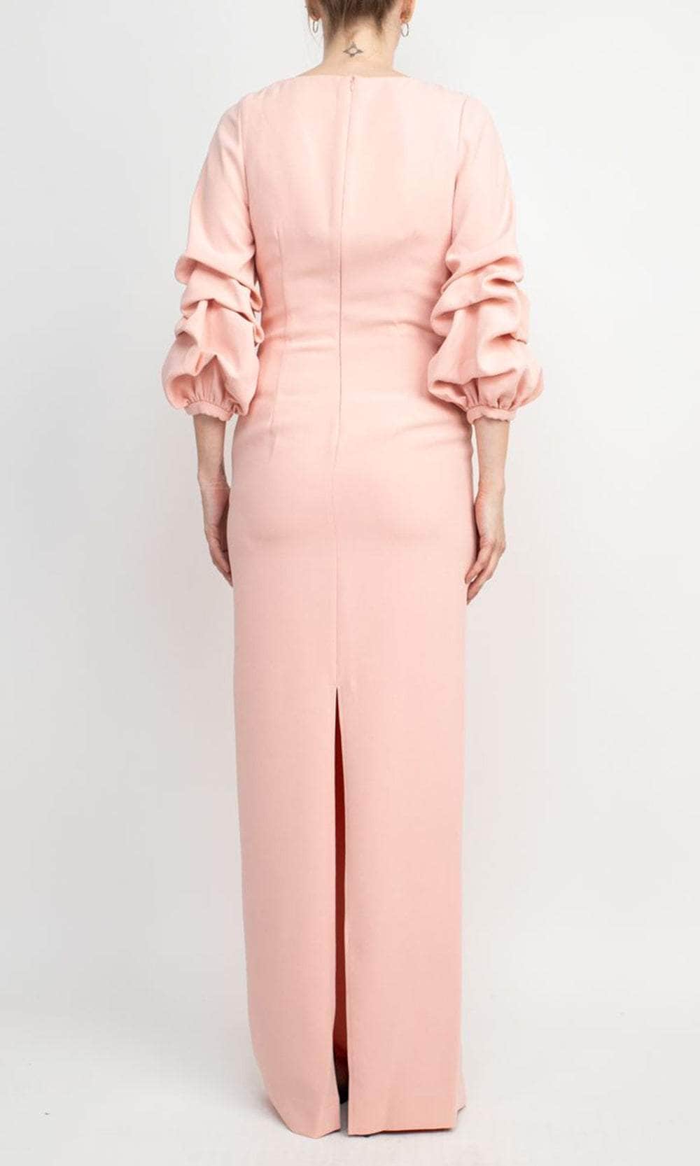 Ruffle Sleeve Formal Dress