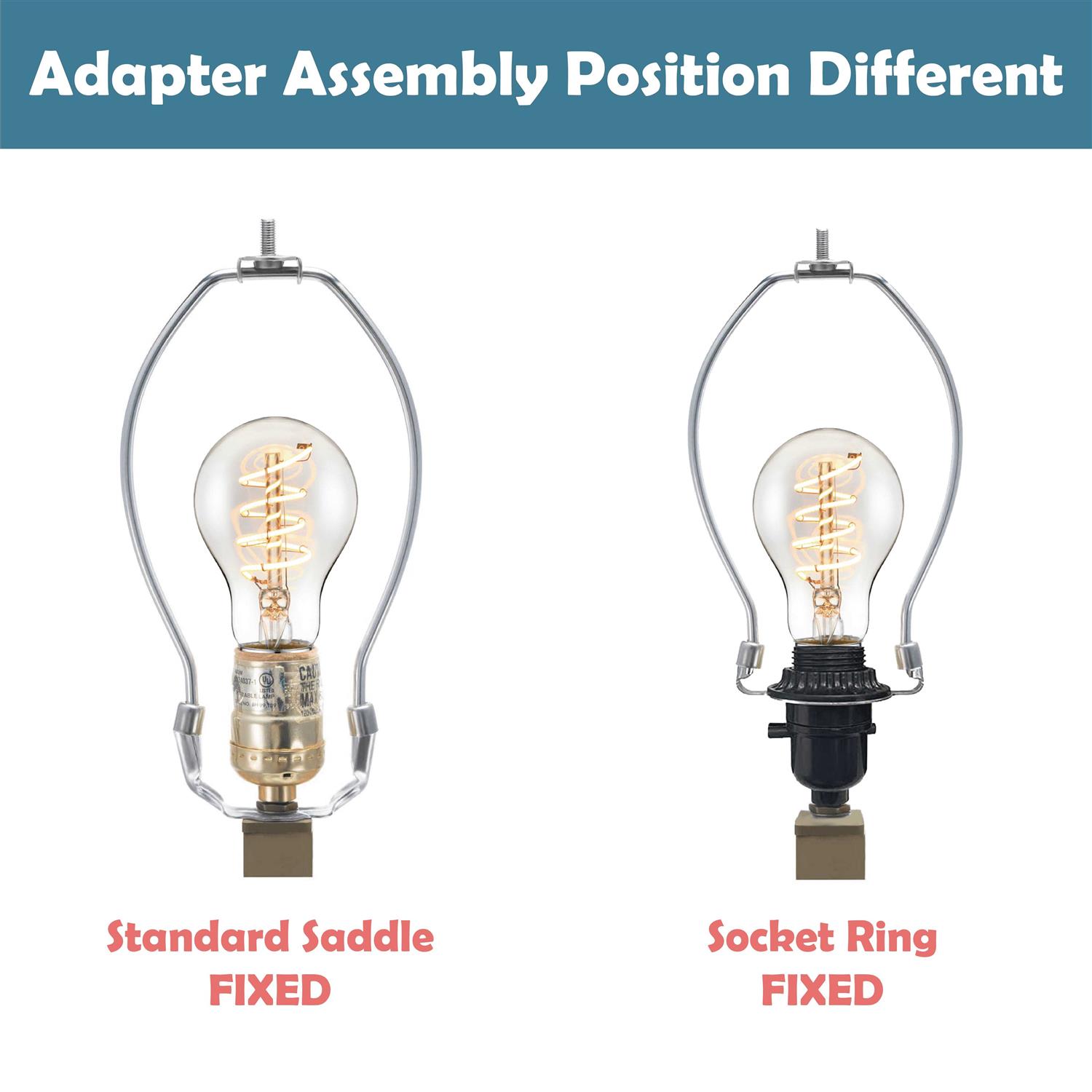 Aspen Creative Lamp Harp with Saddle