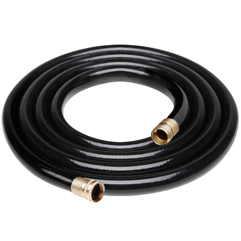 Worth Garden 5/8 in. x Medium Duty Black Vinyl Garden Hose