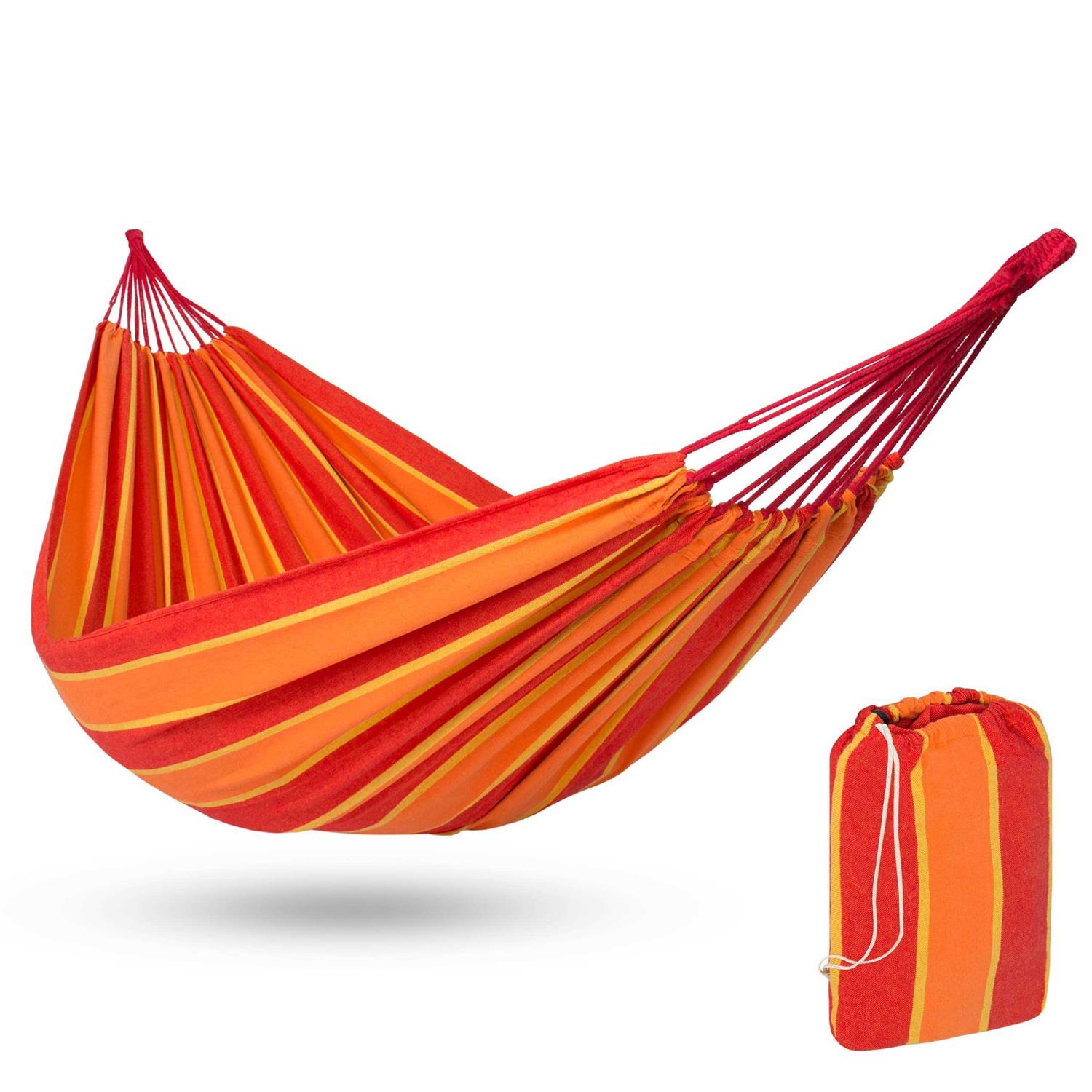 Best Choice Products 2-Person Brazilian-Style Cotton Double Hammock Bed w/ Portable Carrying Bag