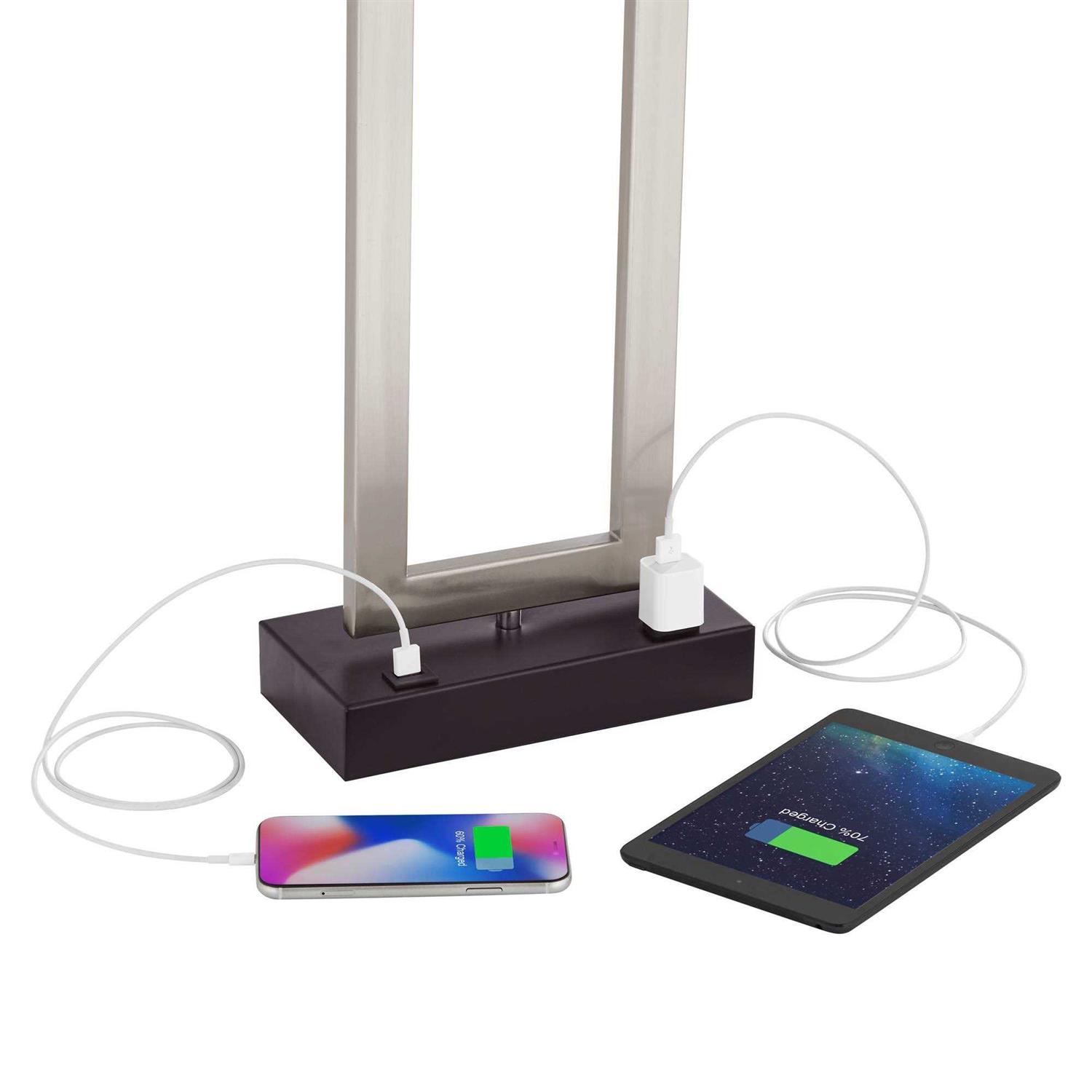 360 Lighting Todd Modern Table Lamp USB and AC Power Outlet in Base 30 Tall