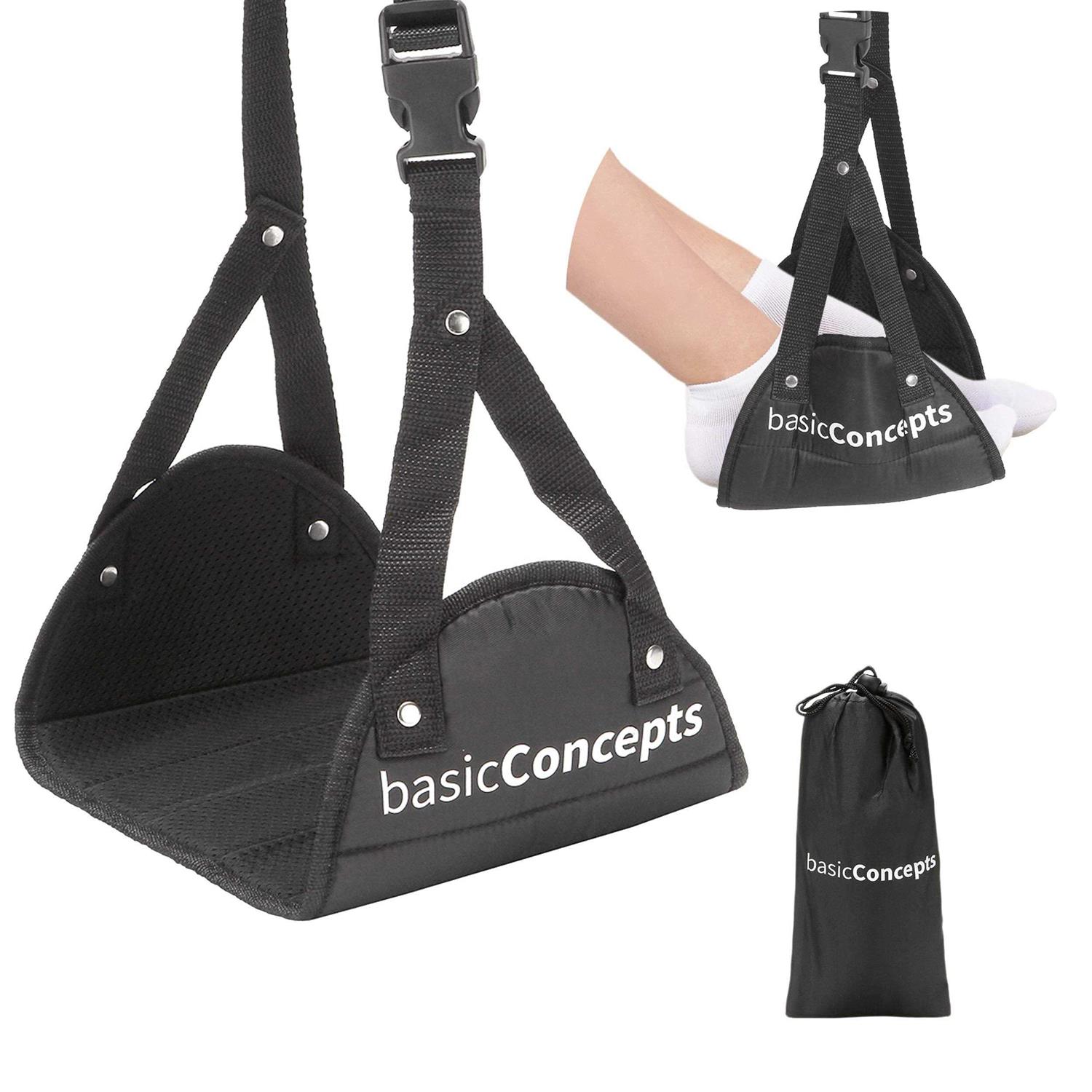 Basic Concepts Airplane Foot Hammock Perfect Airplane Footrest to Relax Your Feet