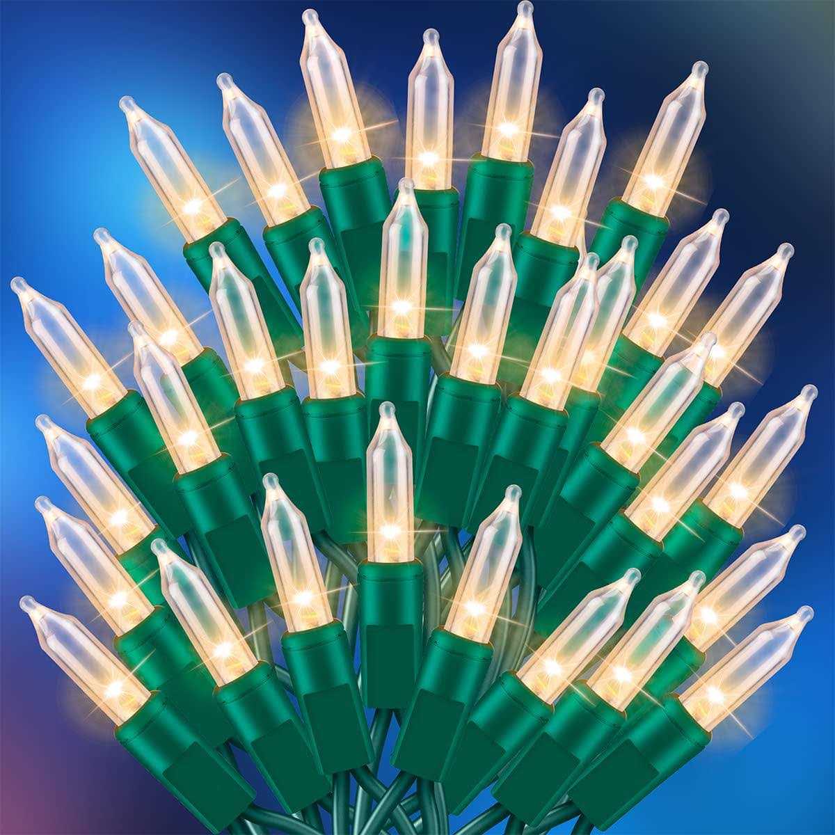 twinglehome ultra-bright connects end to end christmas mini lights listed incandescent bulb string Light