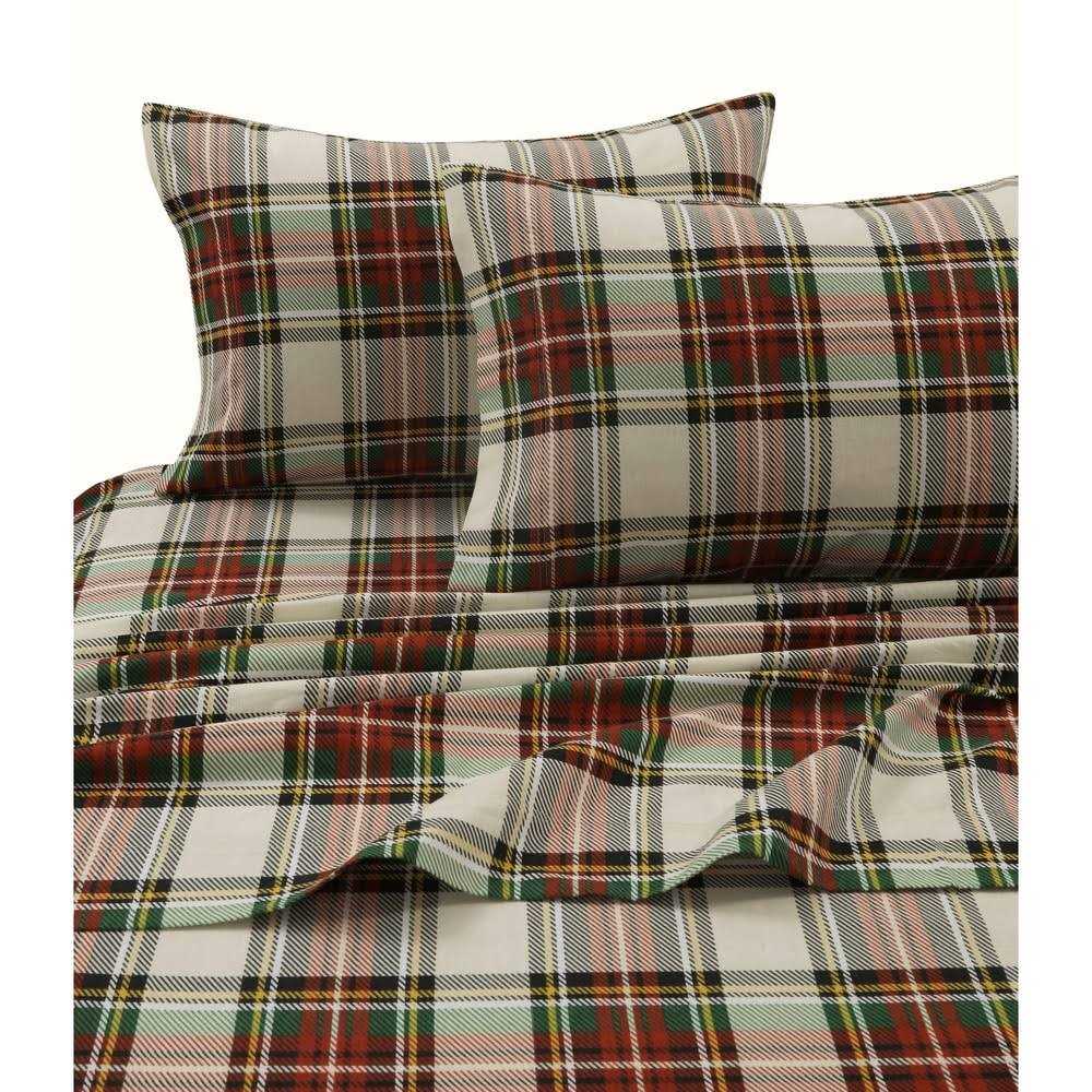 Tribeca Living Printed Flannel Extra Deep Pocket Sheet Set