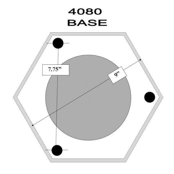 Trans Globe Post Light Black 4080 4080