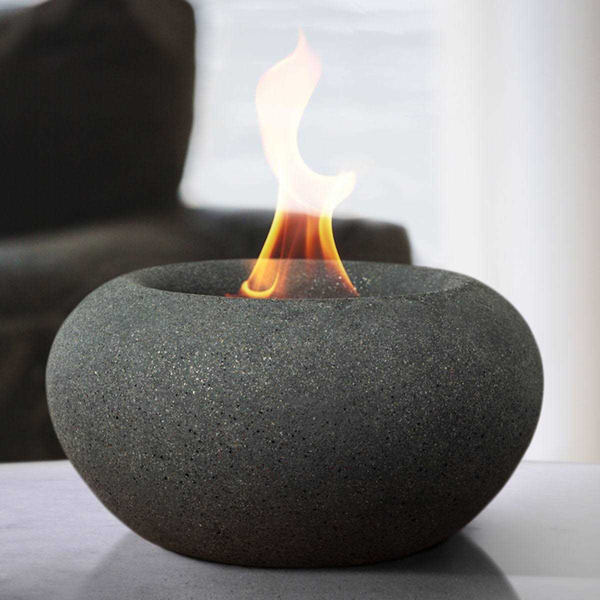 TerraFlame Concrete Stone Fire Bowl Table Top